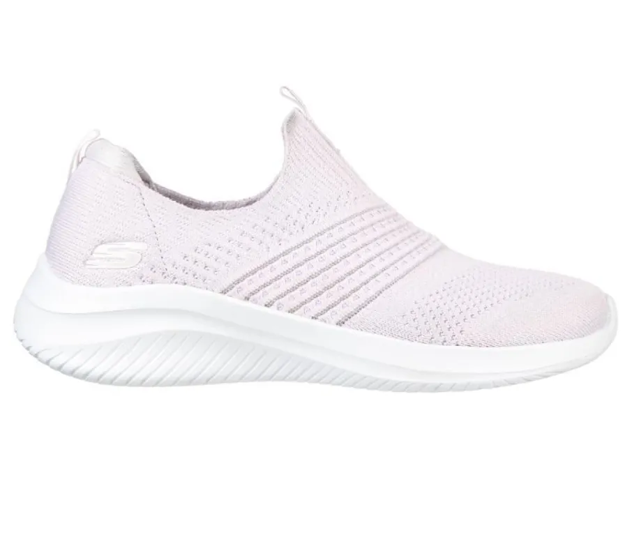 SKECHERS WOMEN'S ULTRA FLEX 3.0 CLASSY CHARM PINK/WHITE WALKING SHOE sold by INSPORT