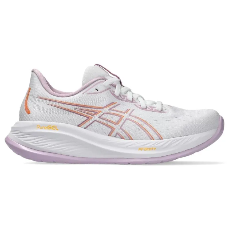 Asics Women's Gel Cumulus 26 White/Light Ube Shoes sold by INSPORT