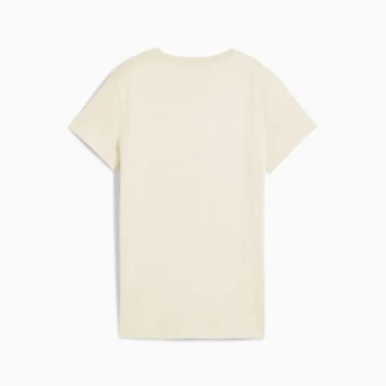 PUMA WOMEN'S ESSENTIALS ELEVATED NO DYE BEIGE TEE sold by INSPORT product image thumbnail 5