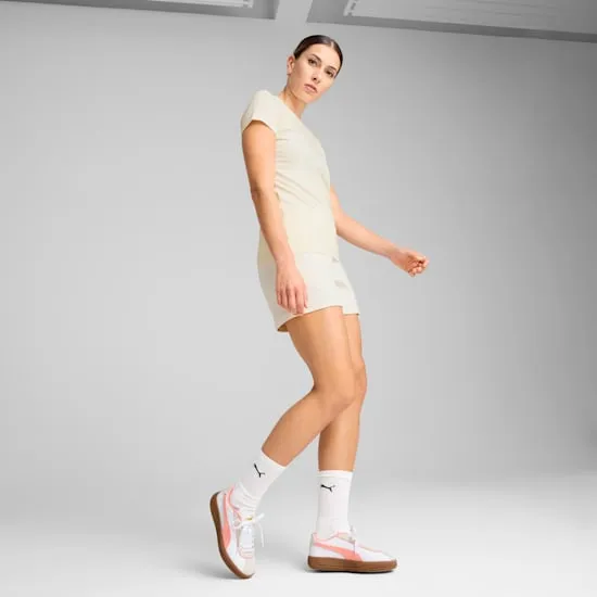 PUMA WOMEN'S ESSENTIALS ELEVATED NO DYE BEIGE TEE sold by INSPORT product image thumbnail 4