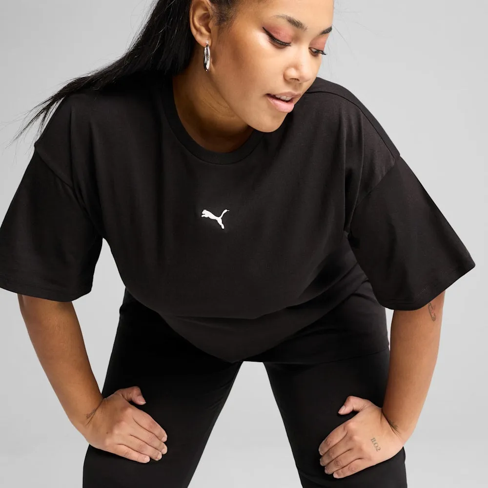 Puma Women's Essentials Relax Black Tee sold by INSPORT product image thumbnail 3