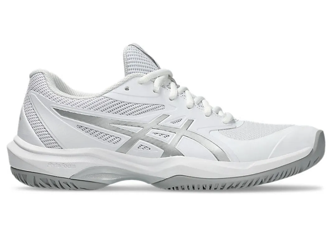 ASICS WOMEN'S GEL GAME 9 WHITE/SILVER NETBALL SHOES sold by INSPORT