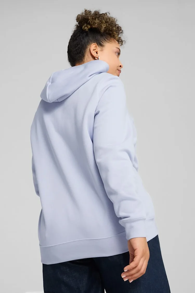 Puma Women's Essentials Logo Fleece Blue Hoodie sold by INSPORT product image thumbnail 5