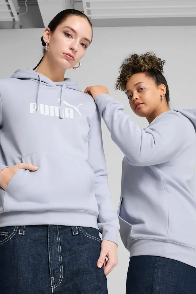 Puma Women's Essentials Logo Fleece Blue Hoodie sold by INSPORT
