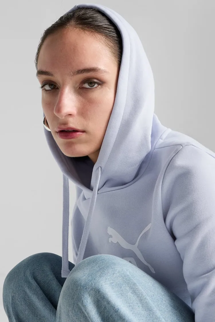Puma Women's Essentials Logo Fleece Blue Hoodie sold by INSPORT product image thumbnail 3