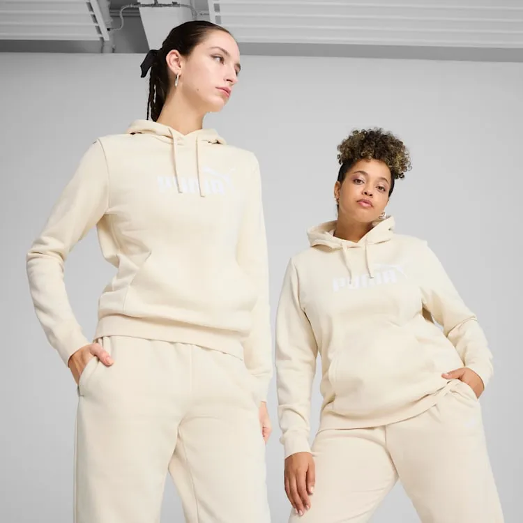 Puma Womens Essential Logo Fleece Hood Beige sold by INSPORT