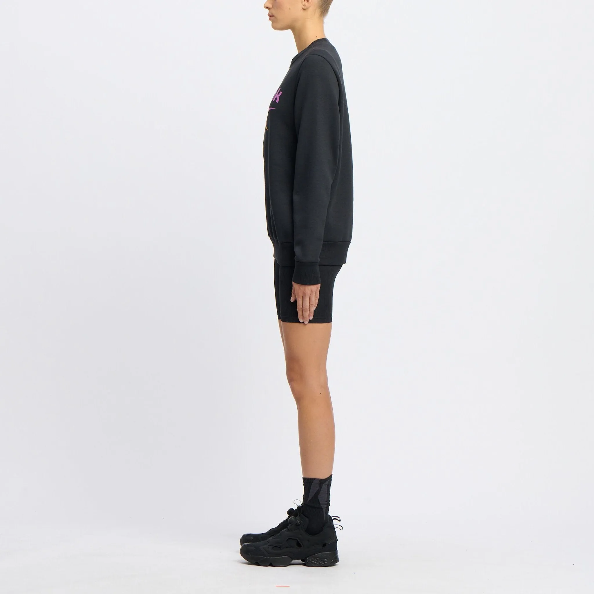 Reebok Women's Identity Big Logo Black Sweatshirt sold by INSPORT product image thumbnail 3