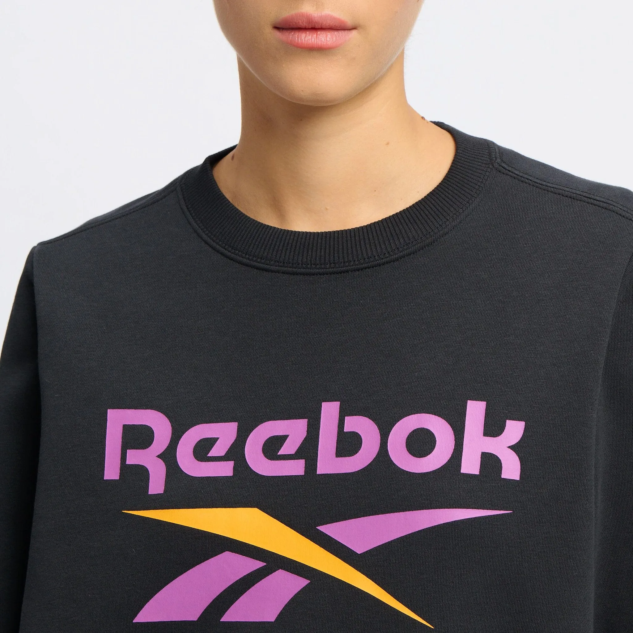 Reebok Women's Identity Big Logo Black Sweatshirt sold by INSPORT product image thumbnail 2