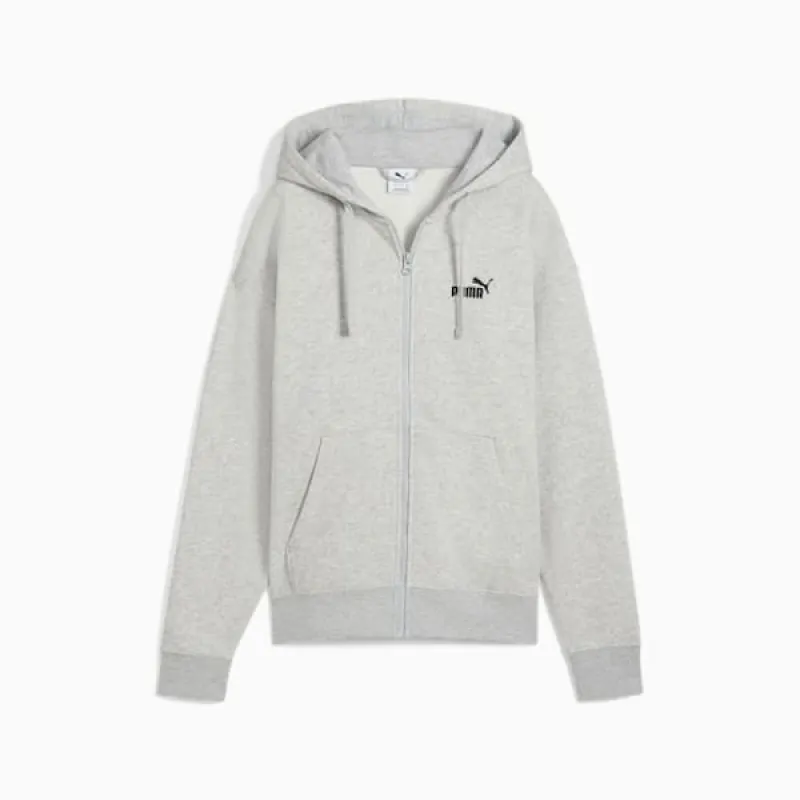 PUMA WOMEN'S ESSENTIALS FULL ZIP GREY JACKET made by Puma