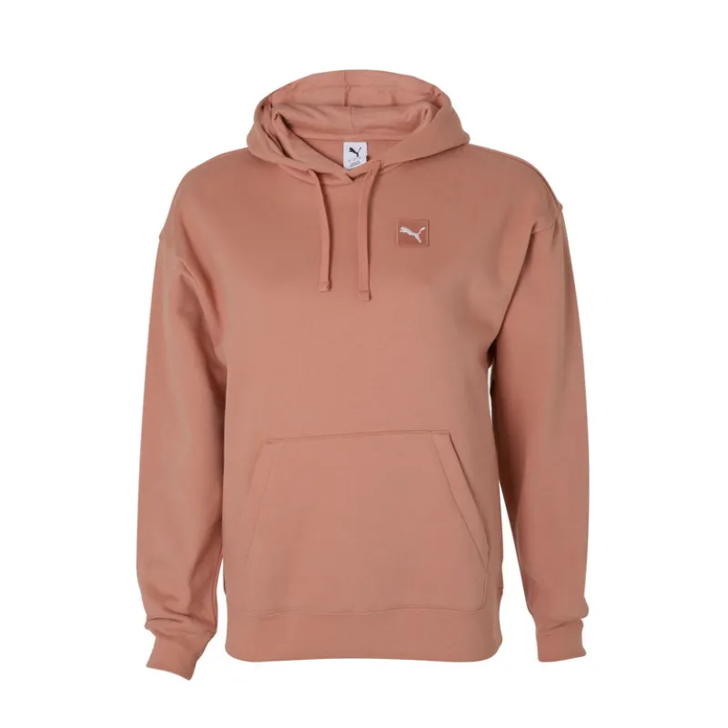 Puma Women's Essentials Fleece Peach Hoodie made by Puma