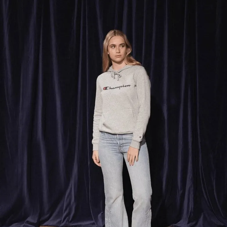 CHAMPION WOMEN'S SCRIPT OXFORD HEATHER GREY HOODIE sold by INSPORT product image thumbnail 4