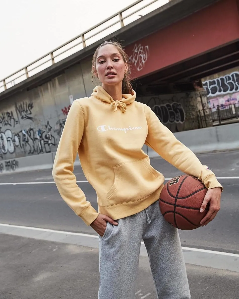 CHAMPION WOMEN'S SCRIPT HIGH WAIST GREY TRACKPANTS sold by INSPORT product image thumbnail 5