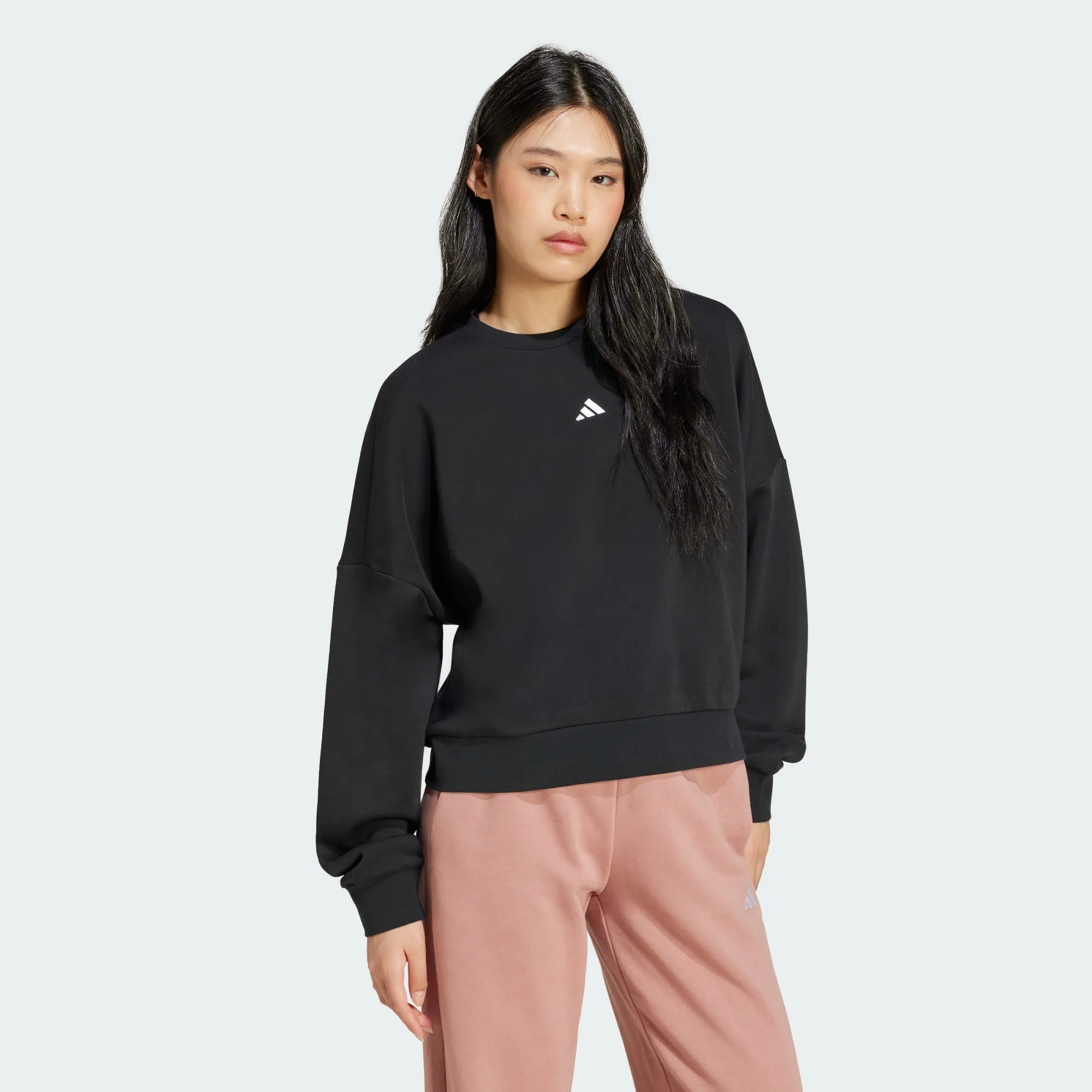 ADIDAS WOMEN'S FEELCOZY CREW BLACK SWEATSHIRT sold by INSPORT product image thumbnail 3