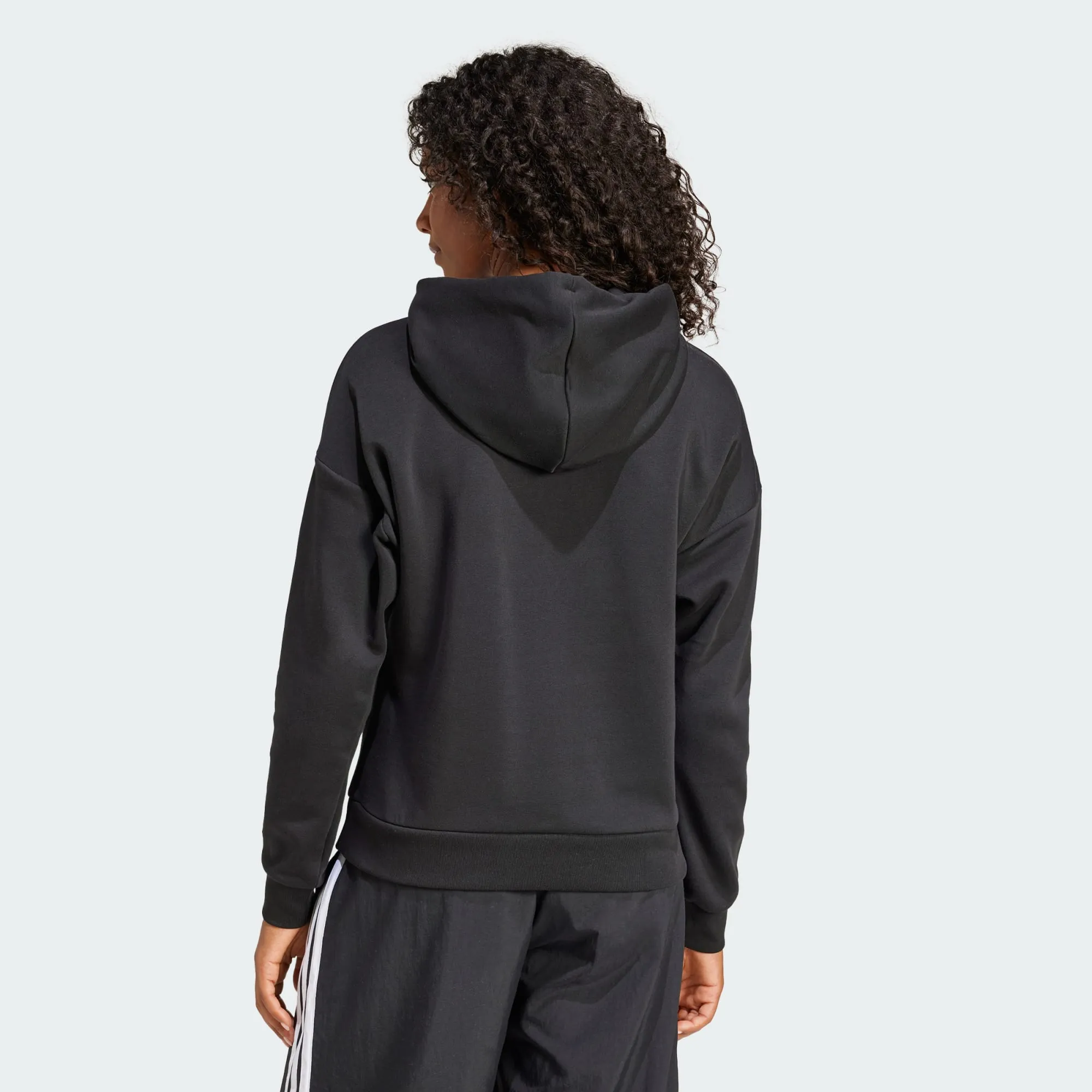 ADIDAS WOMEN'S SMALL LOGO FEELCOZY FLEECE BLACK HOODIE sold by INSPORT product image thumbnail 4