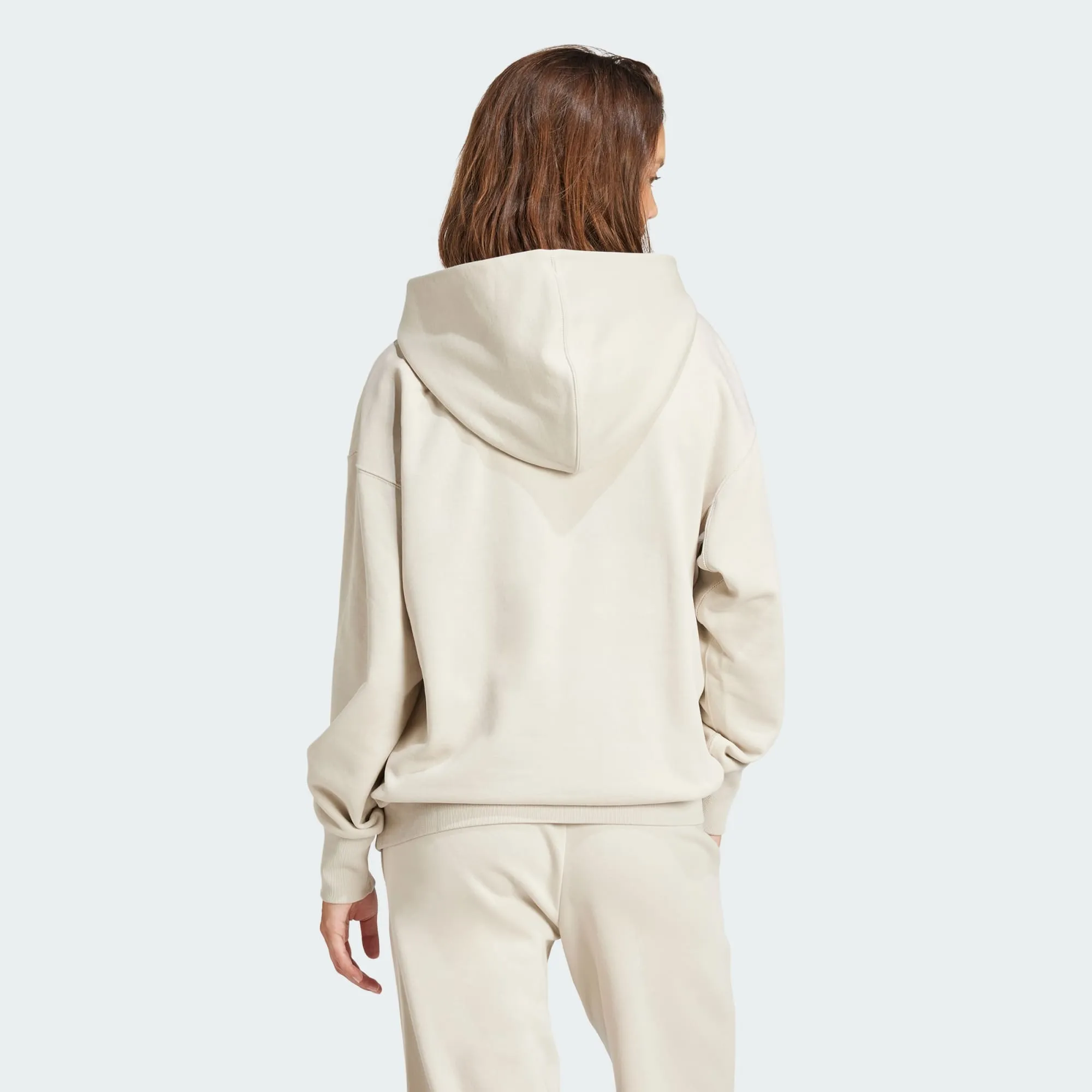 ADIDAS WOMEN'S ALL SZN FLEECE LOOSE ALUMINA BEIGE HOODIE sold by INSPORT product image thumbnail 4