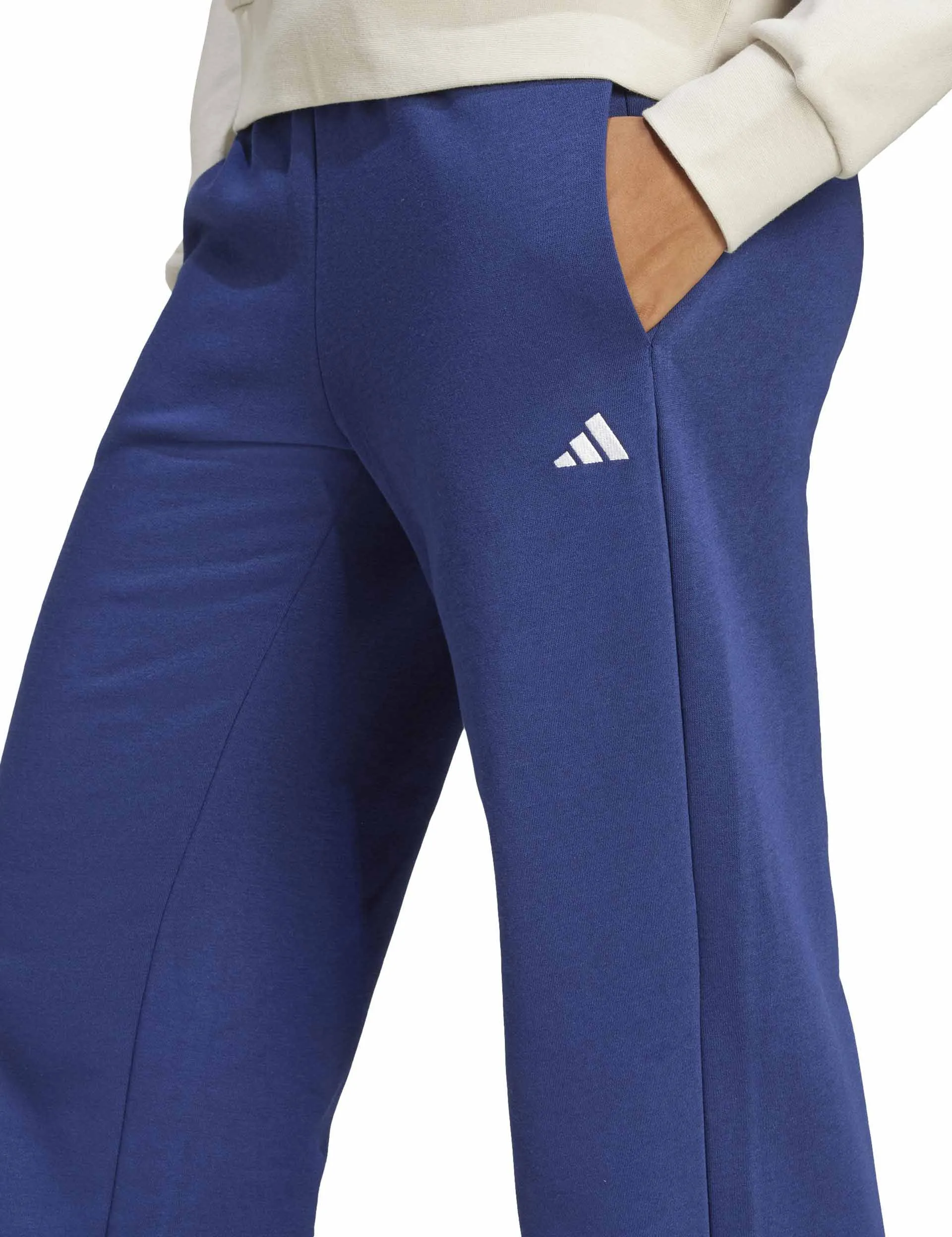 Adidas Women's Feelcozy Open Hem Fleece Blue Trackpant sold by INSPORT product image thumbnail 3