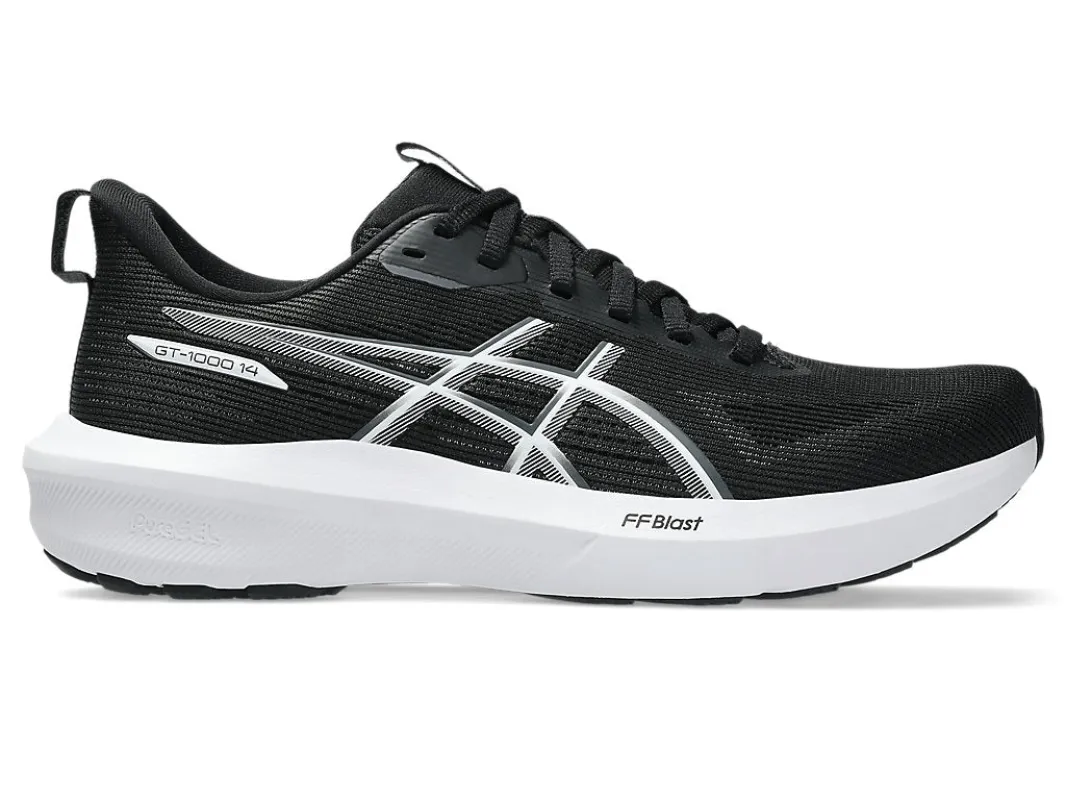 Asics Women's Gt 1000 14 Black/White Running Shoes sold by INSPORT