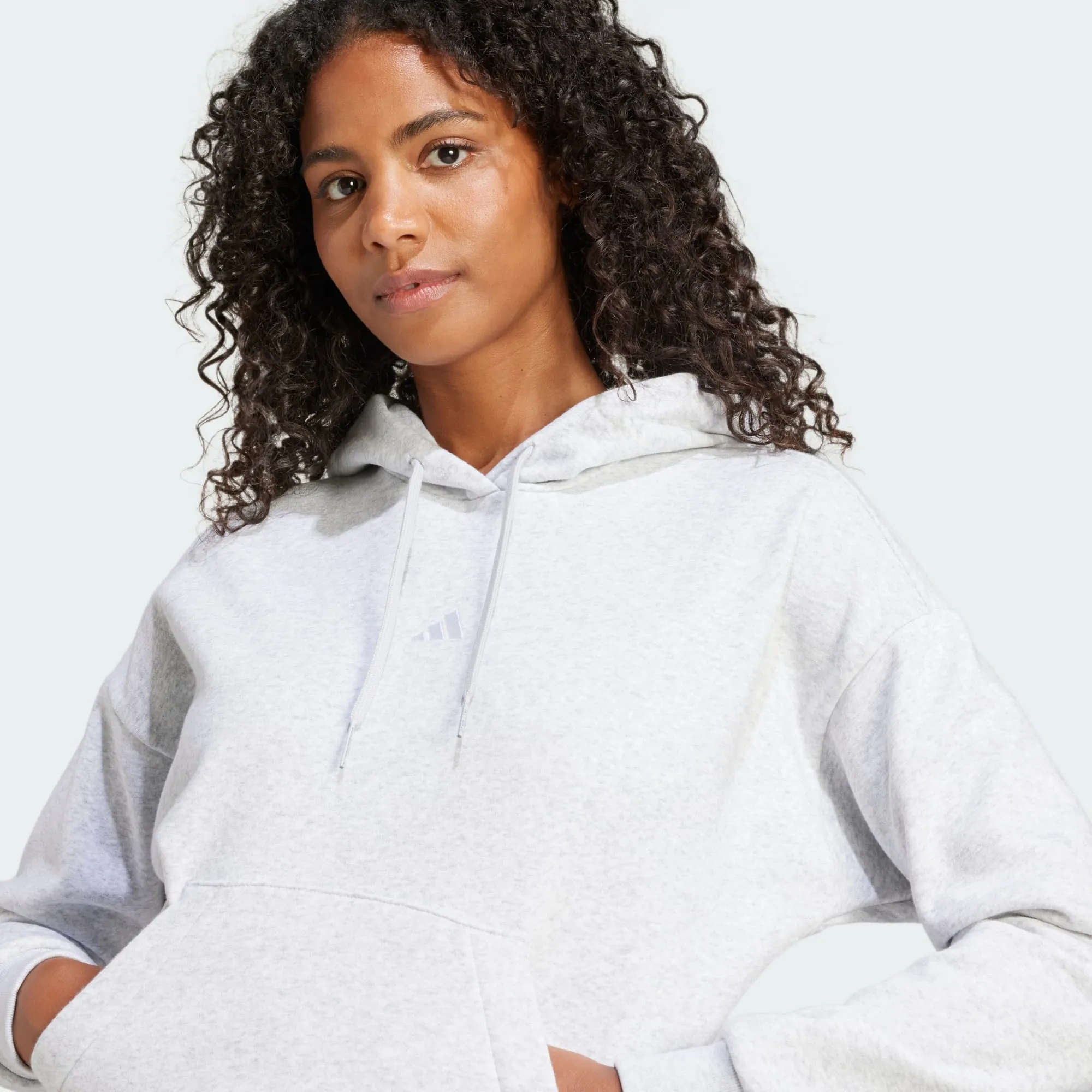 ADIDAS WOMEN'S FEELCOZY FLEECE GREY HOODIE sold by INSPORT product image thumbnail 5