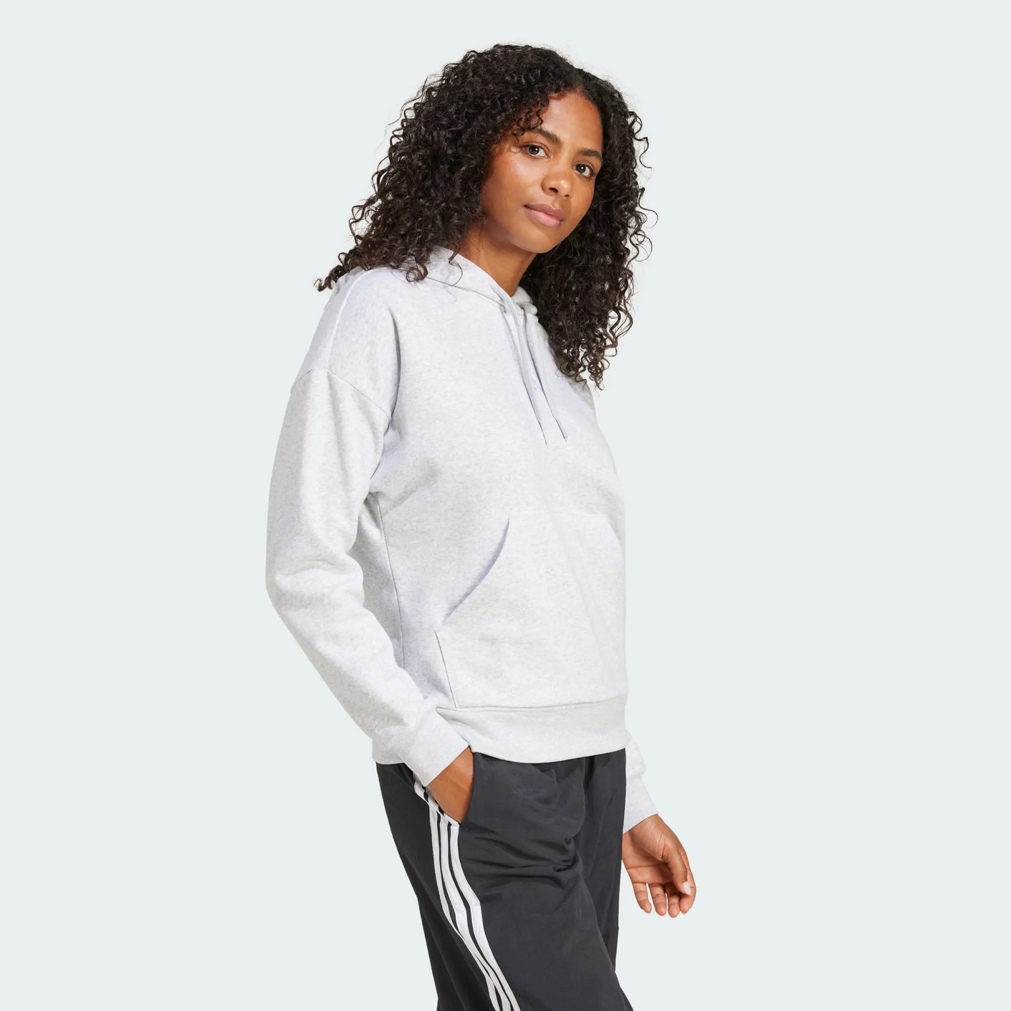 ADIDAS WOMEN'S FEELCOZY FLEECE GREY HOODIE sold by INSPORT product image thumbnail 4