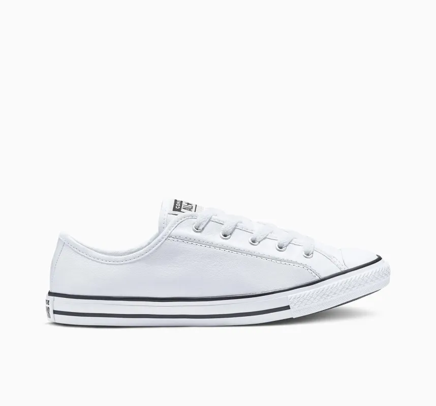 CONVERSE WOMEN'S CHUCK TAYLOR ALL-STAR DAINTY LOW WHITE SNEAKER SHOES sold by INSPORT