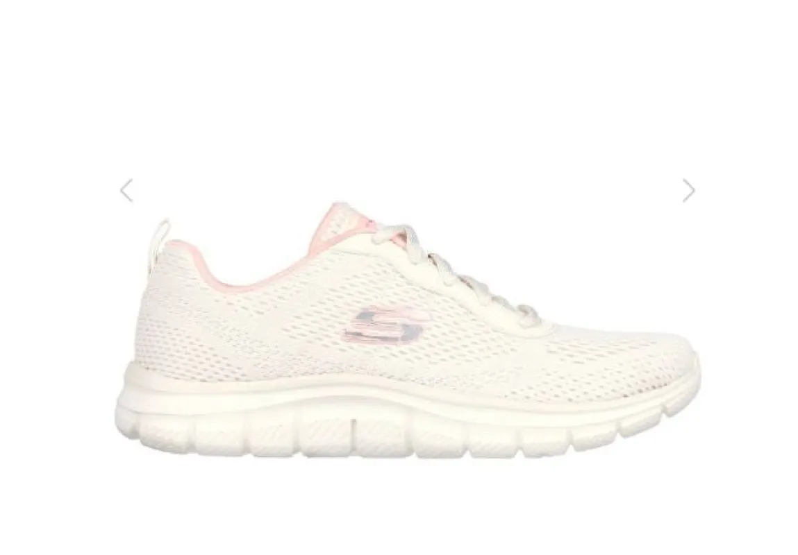Sketchers Women's Track Staple Natural Pink Walking Shoes sold by INSPORT
