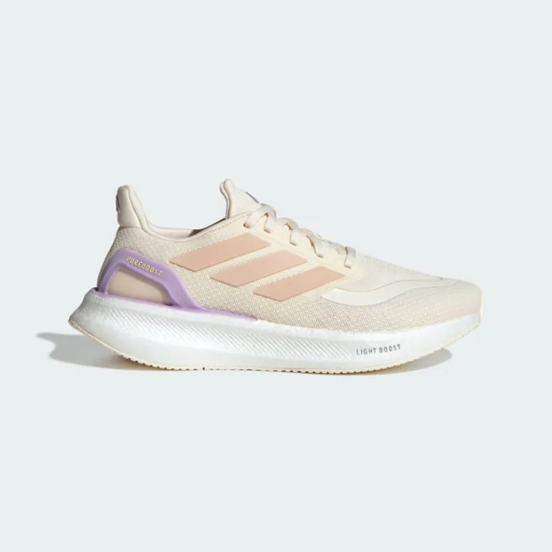 ADIDAS WOMEN'S PUREBOOST 5 BEIGE/WHITE RUNNING SHOES sold by INSPORT