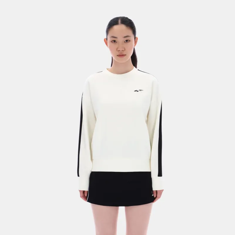 Reebok Women'S Bella Fleece Oversized Chalk Sweatshirt made by Reebok