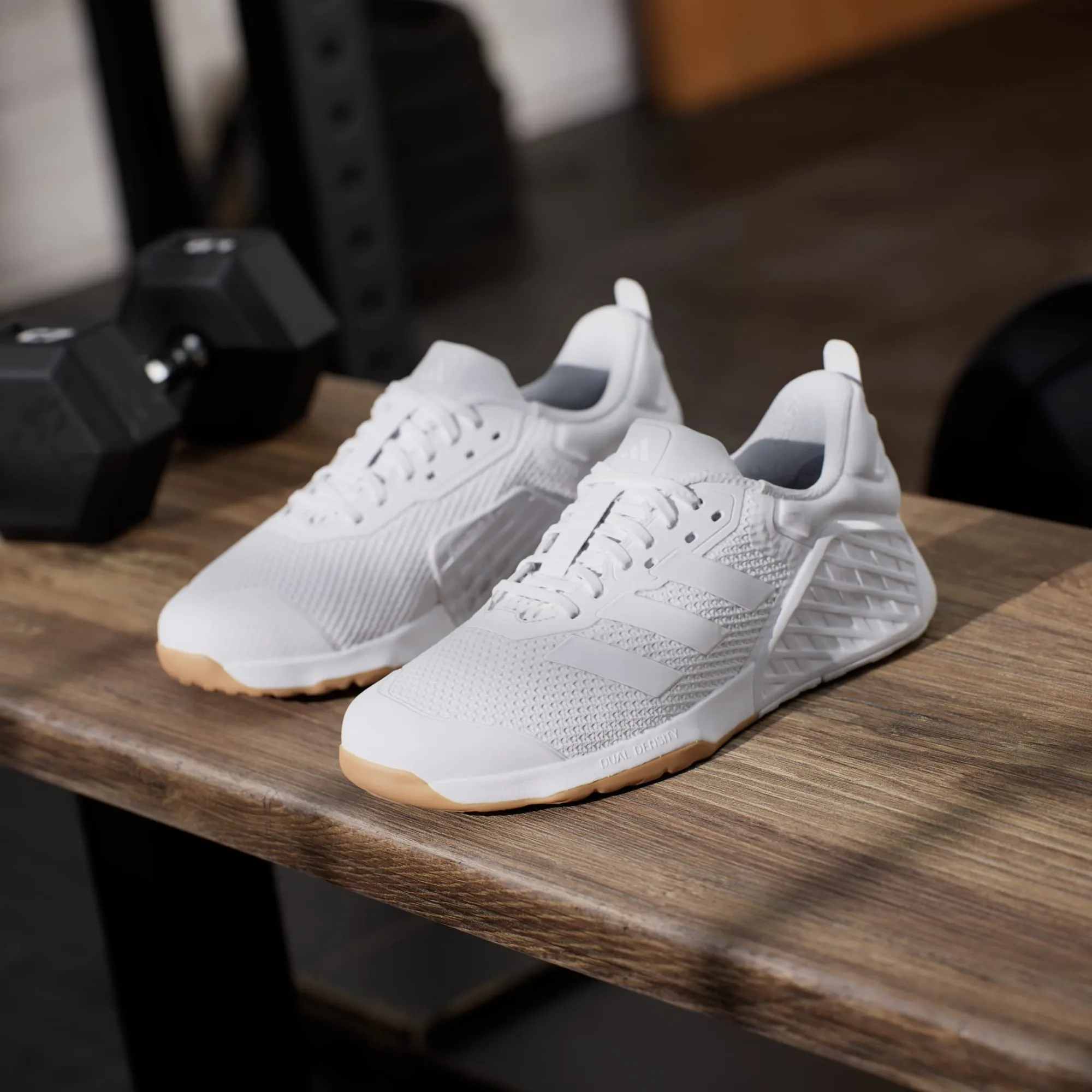 ADIDAS WOMEN'S DROPSET 3 WHITE/GUM TRAINER SHOES sold by INSPORT product image thumbnail 4