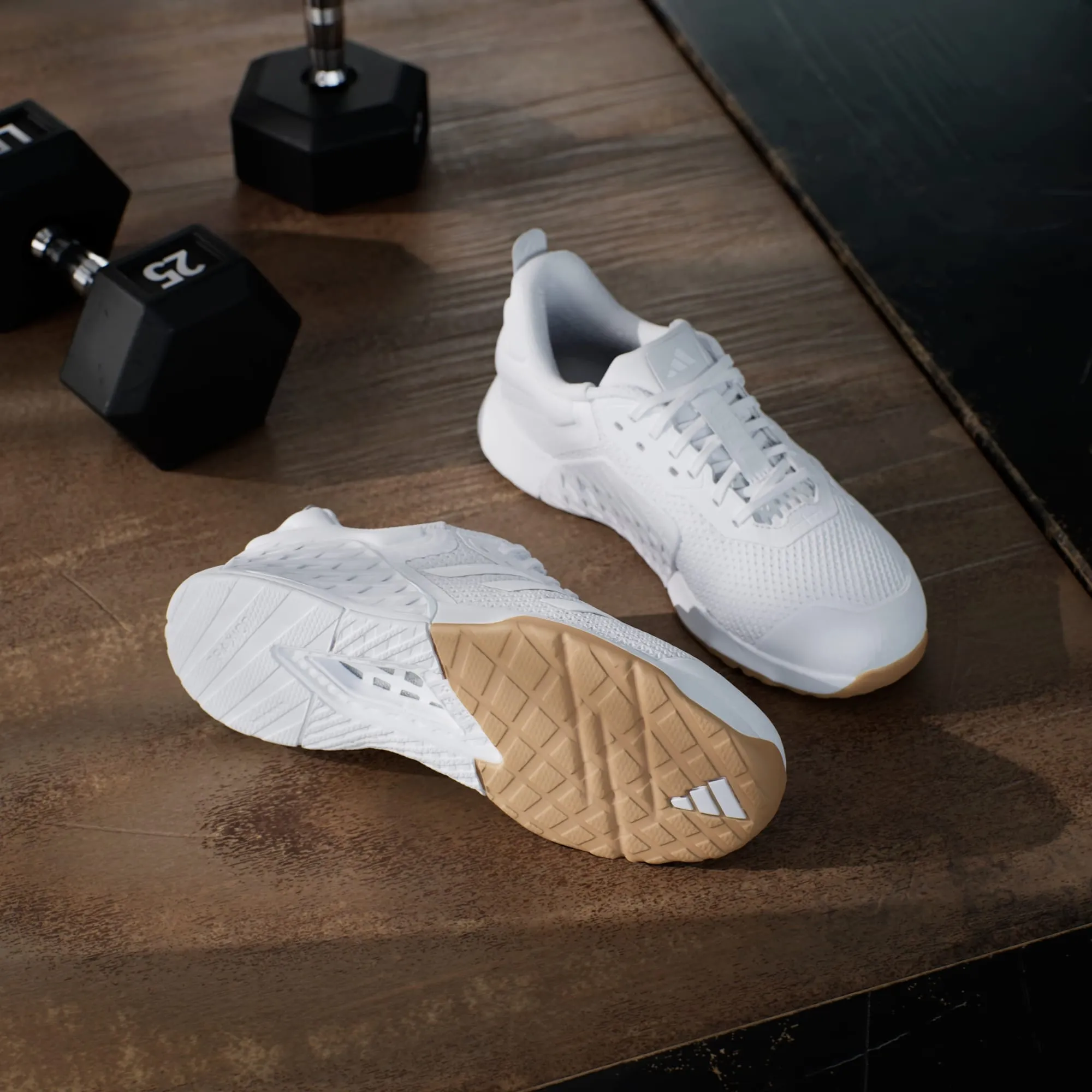 ADIDAS WOMEN'S DROPSET 3 WHITE/GUM TRAINER SHOES sold by INSPORT product image thumbnail 3