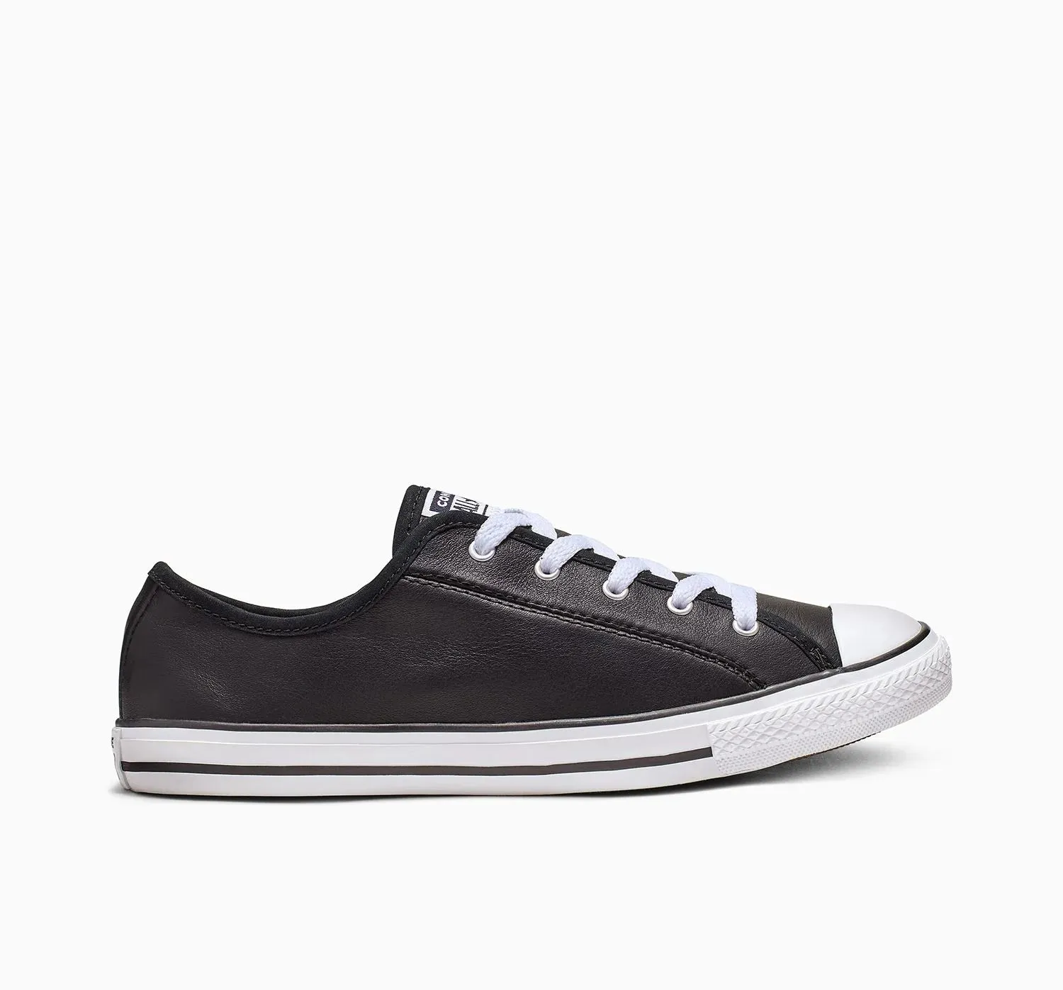 Converse Women's Chuck Taylor All-Star Dainty Low Black/White Sneaker Sheos sold by INSPORT