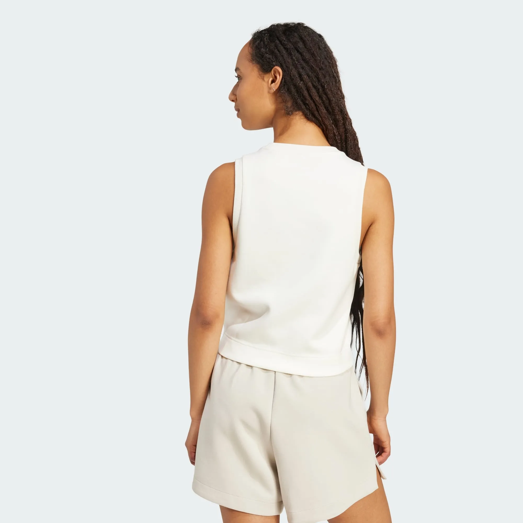 Adidas Women's Soft Lux All Szn White Tank sold by INSPORT product image thumbnail 3
