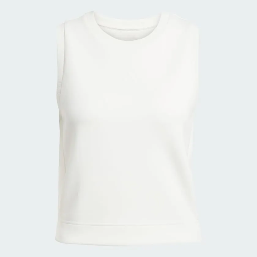 Adidas Women's Soft Lux All Szn White Tank sold by INSPORT product image thumbnail 2