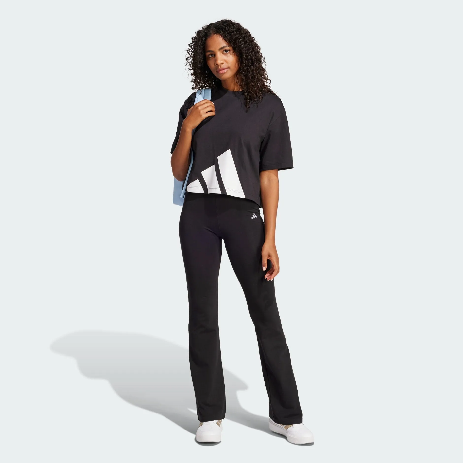 Adidas Women's Big Logo Crop Black Tee sold by INSPORT product image thumbnail 4