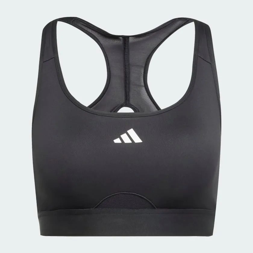 Adidas Women's Powerreact Training Medium-Support Black Bra sold by INSPORT product image thumbnail 2