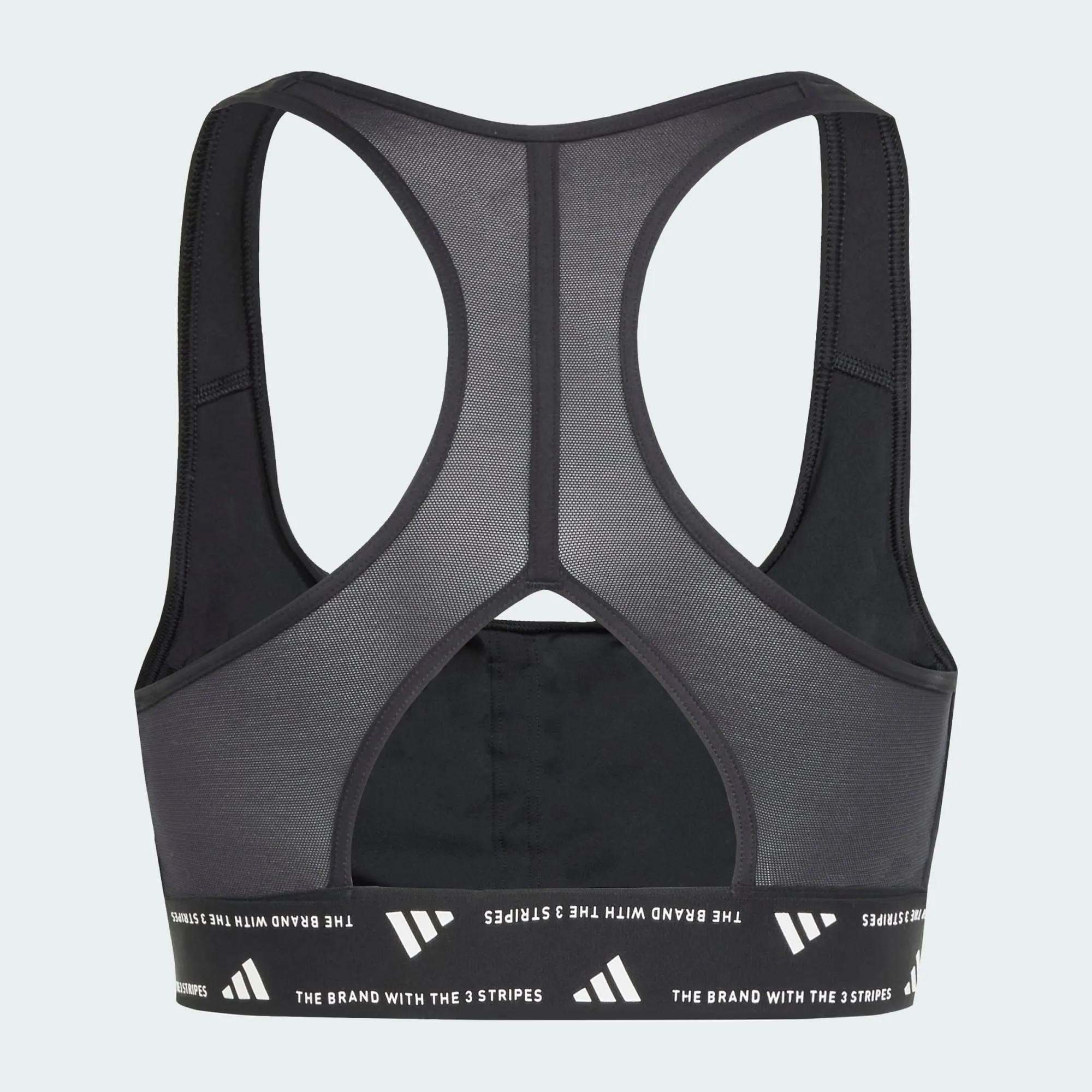 Adidas Women's Powerreact Training Medium-Support Black Bra sold by INSPORT product image thumbnail 5