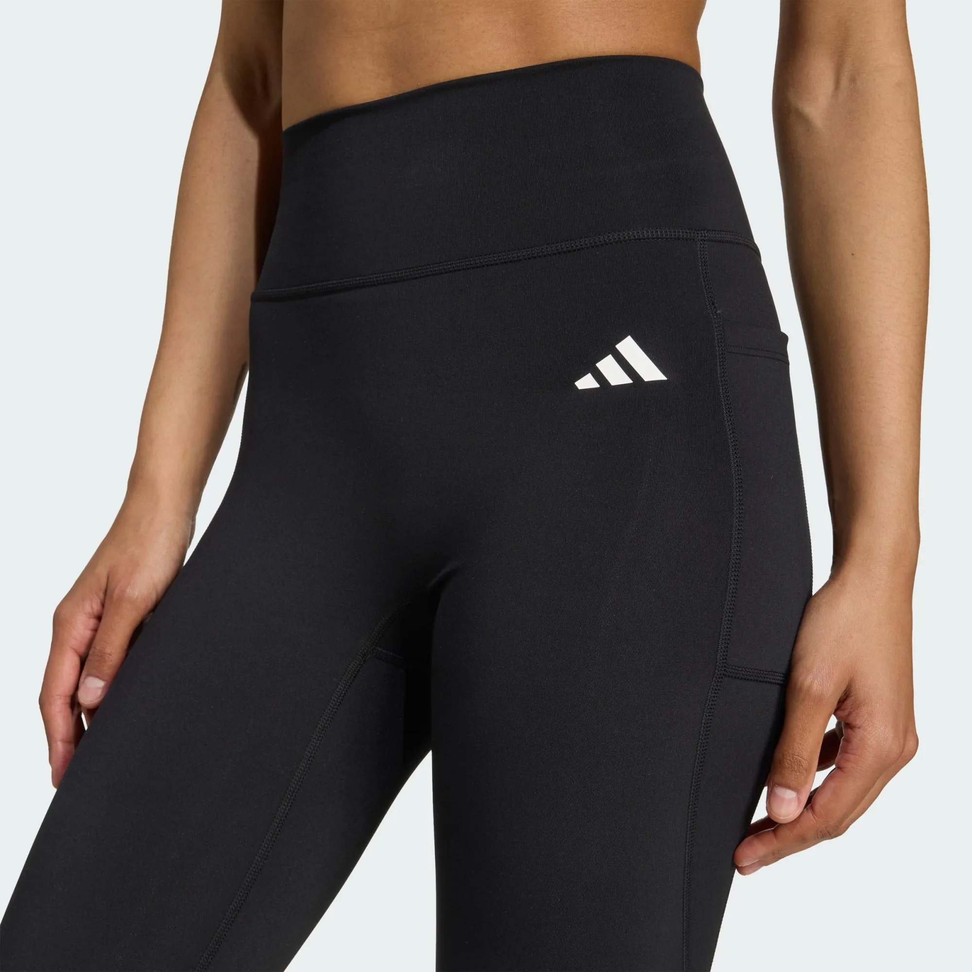 Adidas Women's Optime Essentials Seamless 7/8 Black Legging sold by INSPORT product image thumbnail 3