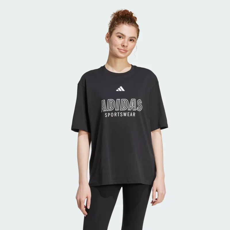 ADIDAS WOMEN'S HOUSE OF TIRO BLACK TEE sold by INSPORT