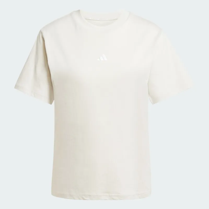 Adidas Womens Small Logo Beige Tee sold by INSPORT