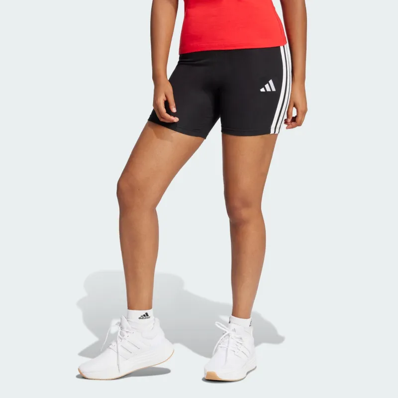 Adidas Women's 3-Stripes High Waisted Black Bike Short sold by INSPORT