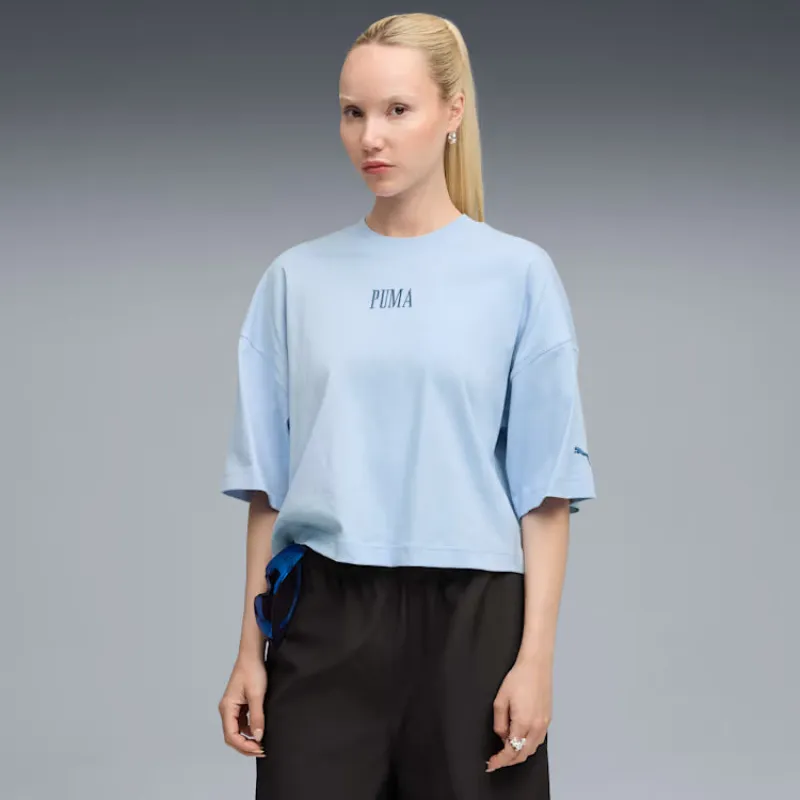 Puma Women's Premium Oversized Graphic Tropic Tee made by Puma