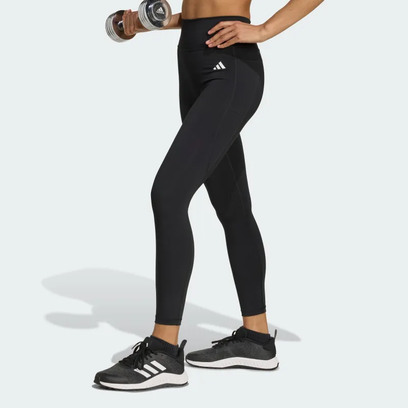 Adidas Women's Optime Essentials Seamless 7/8 Black Legging sold by INSPORT