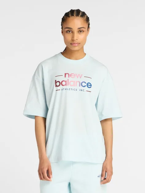 New Balance Women's Reimagined Oversize Blue Tee sold by INSPORT product image thumbnail 2