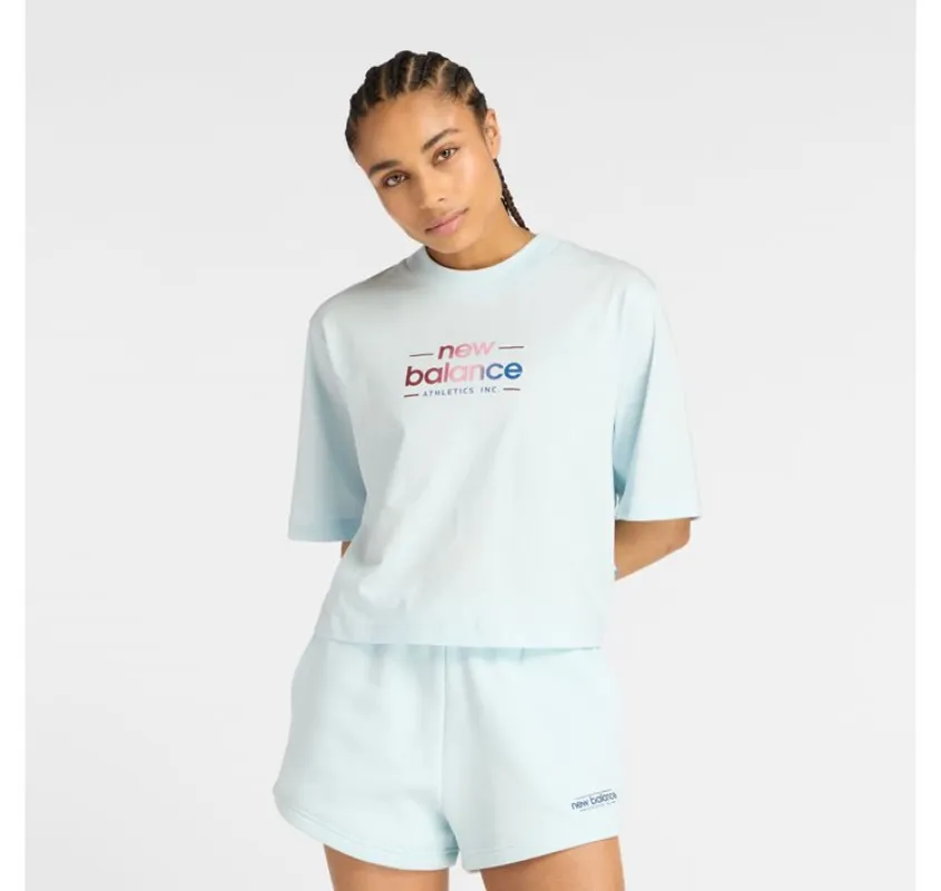 New Balance Women's Reimagined Oversize Blue Tee sold by INSPORT