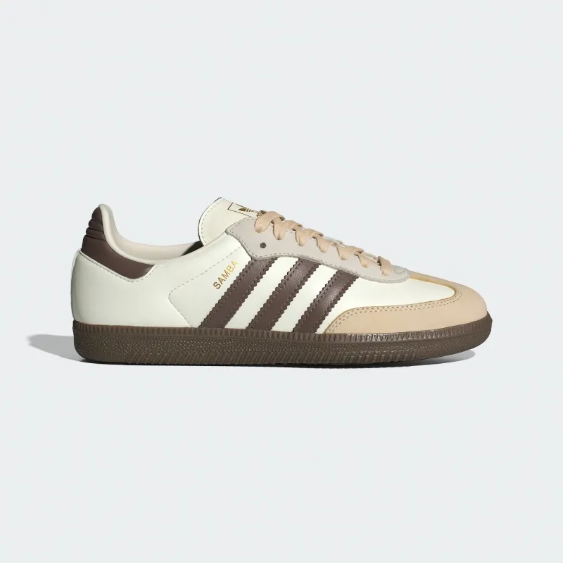 Adidas Women's Samba Og Off White/Brown Sneakers Shoes sold by INSPORT