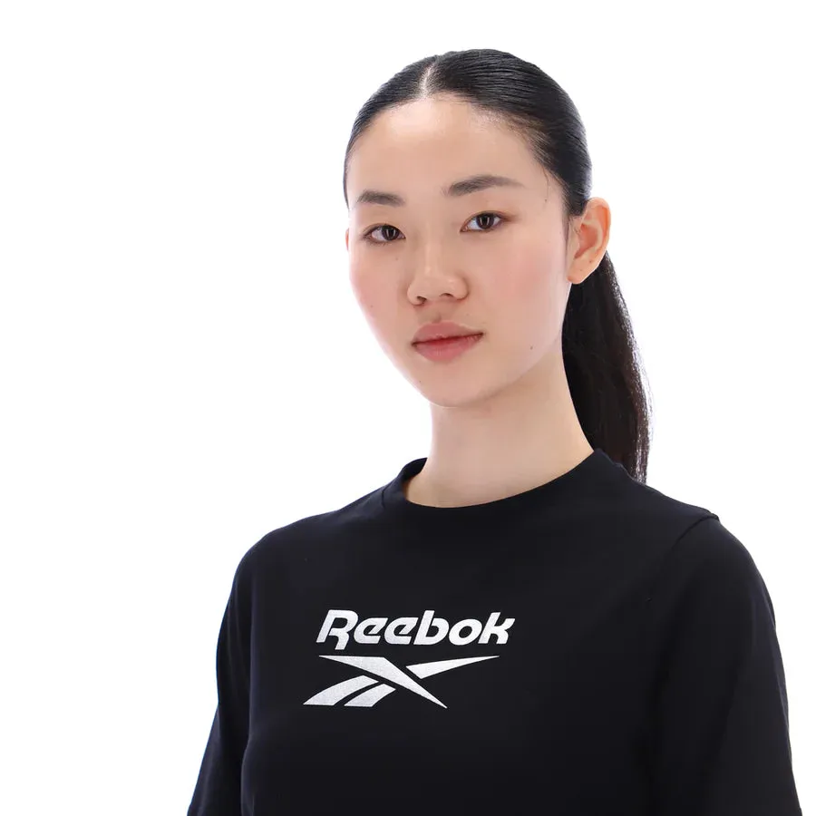 Reebok Women's Bonnie Graphic Print Crew Neck Black Tee sold by INSPORT product image thumbnail 5
