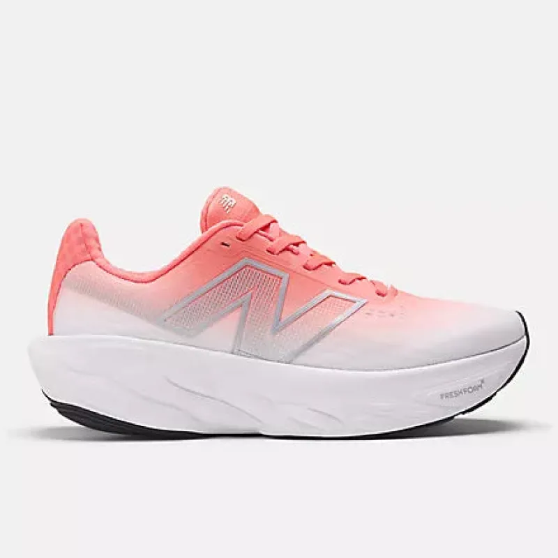 New Balance Women's Fresh Foam X 1080v14 Earth White/Flamingo Pink Running Shoes sold by INSPORT
