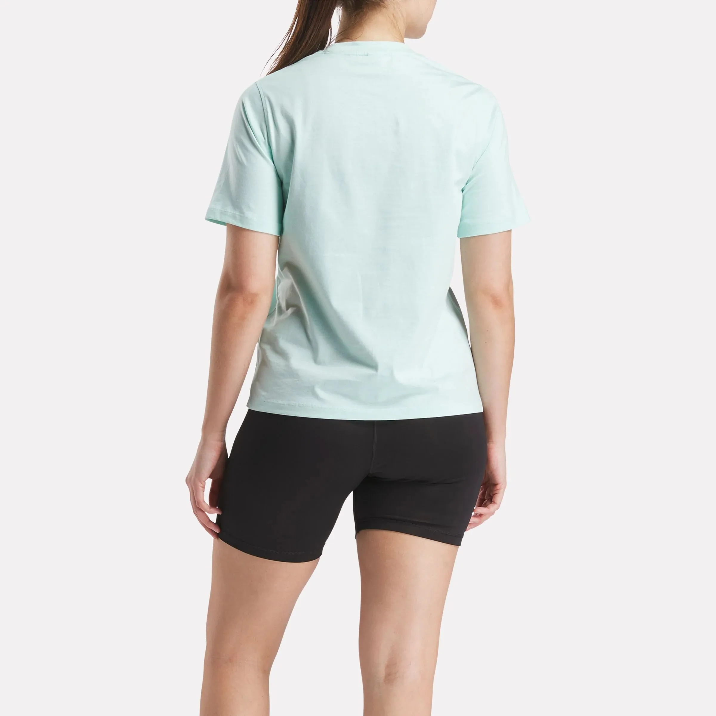 Reebok Women's Two-Colour Logo Crew Aqua Tee sold by INSPORT product image thumbnail 4