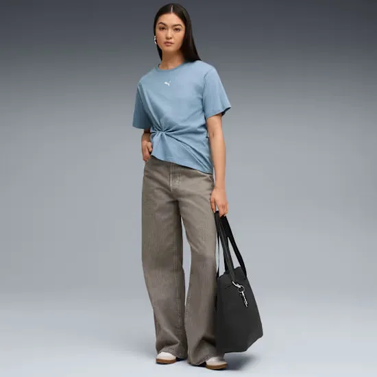 Puma Womens Essentials Relaxed Blue Tee sold by INSPORT product image thumbnail 4