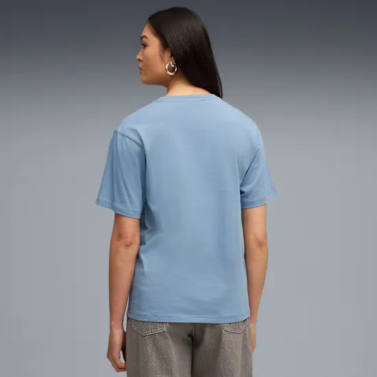 Puma Womens Essentials Relaxed Blue Tee sold by INSPORT product image thumbnail 3