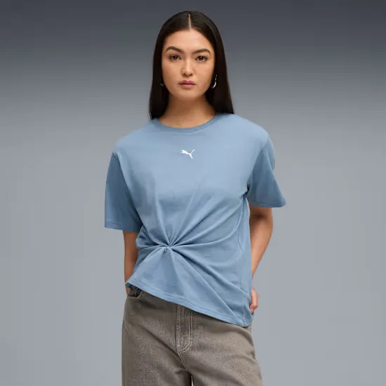 Puma Womens Essentials Relaxed Blue Tee sold by INSPORT